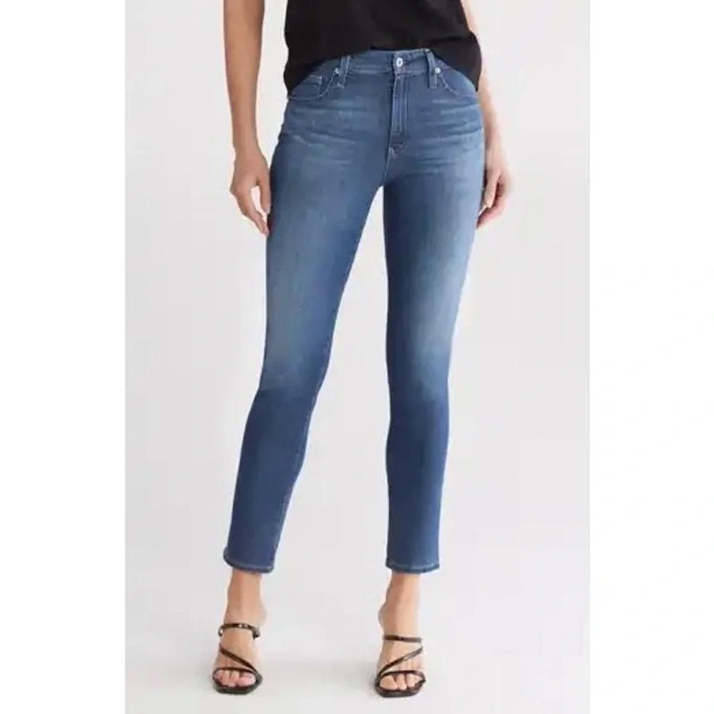 AG Jean The Legging Super Skinny Ankle sz 24 slim blue stretchy mid rise